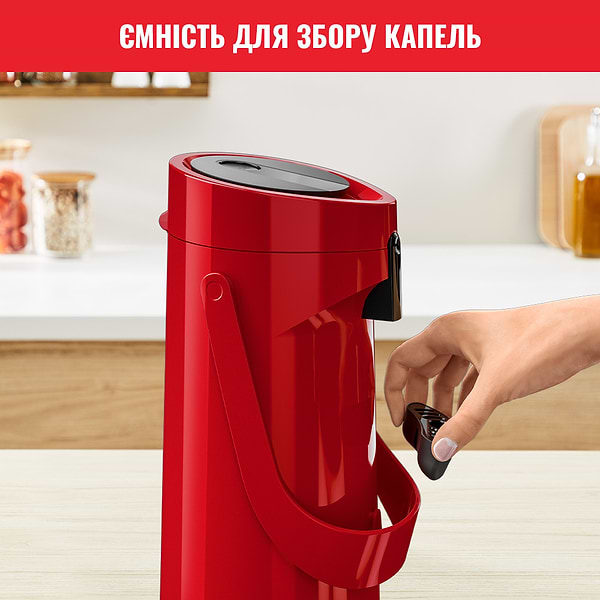 Фото - Термос Tefal K3140314 PONZA PUMP 1.9 л червоний