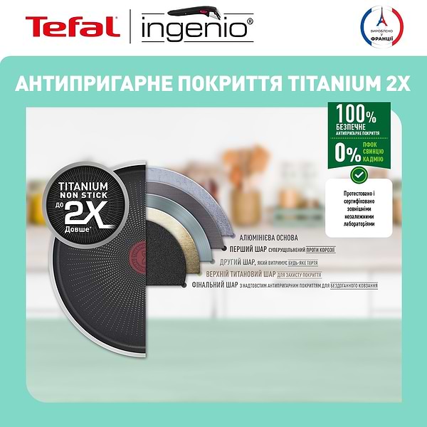 Фото - Набор посуды со съемной ручкой Tefal L7629242 Ingenio Daily Chef 8 пр