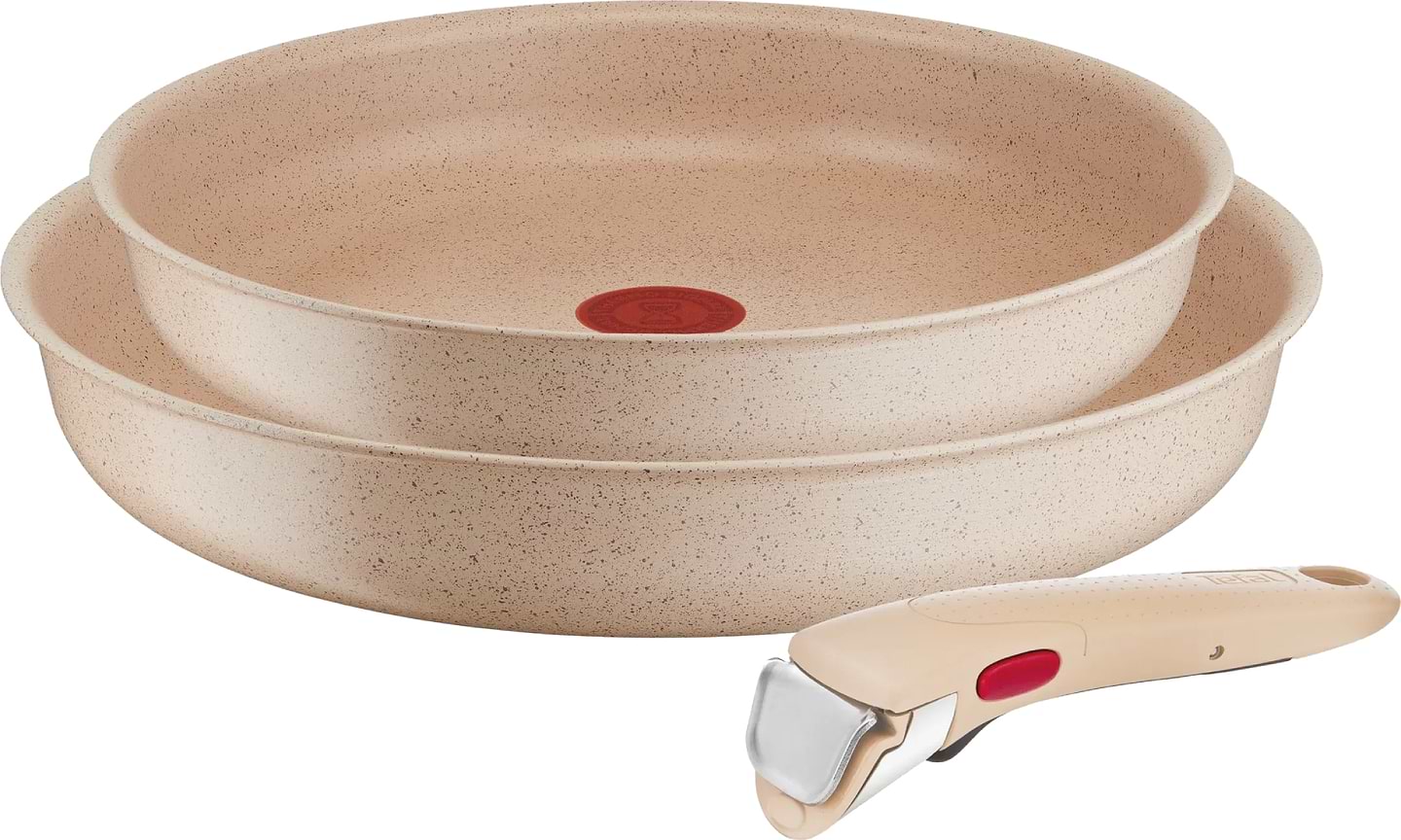 Набір сковорід зі знімною ручкою Tefal L7839043 Ingenio Delight 3 пр - Фото 1