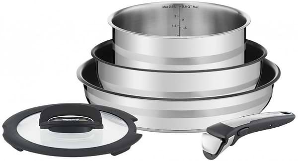 Фото - Набор посуды со съемной ручкой Tefal L9569032 Ingenio Jamie Oliver 5 пр