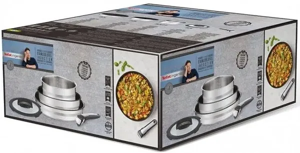 Фото - Набор посуды со съемной ручкой Tefal L9569032 Ingenio Jamie Oliver 5 пр