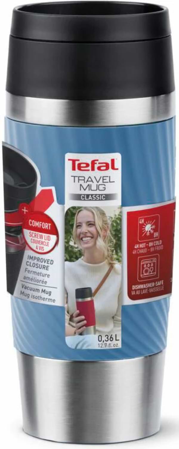 Фото - Термокружка Tefal N2024510 Travel Mug Classic Twist 0,36 л голубой