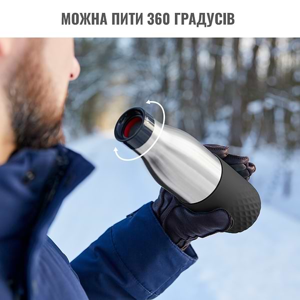 Фото - Термопляшка Tefal N3110510 BLUDROP 0,5 л soft touch графит