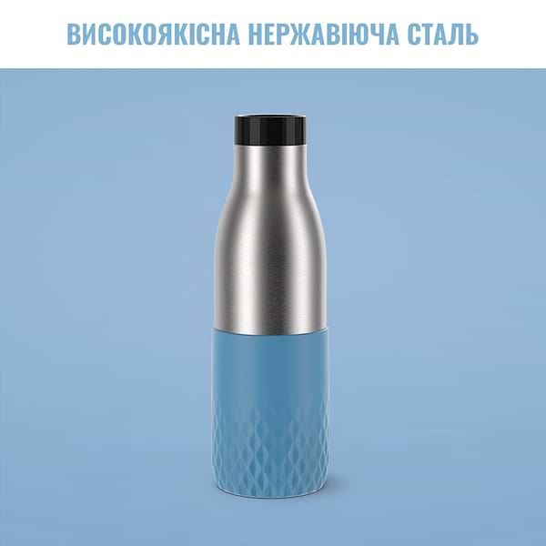Фото - Термопляшка Tefal N3110710 BLUDROP 0,5 л soft touch голубой