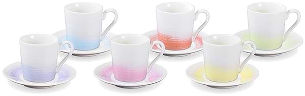 Фото - Набор чашек tescoma 387714 myCOFFEE с блюдцем 6 шт. Pastels