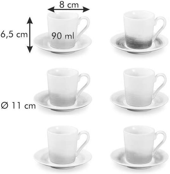 Фото - Набор чашек tescoma 387714 myCOFFEE с блюдцем 6 шт. Pastels