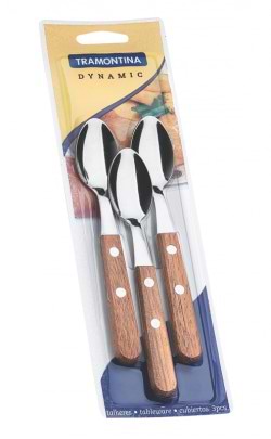 Фото - Набір чайних ложок Tramontina Dynamic 3 шт (22307/300)