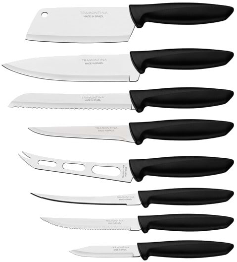 Набір ножів Tramontina Plenus Black 8 пр. (23498/032)