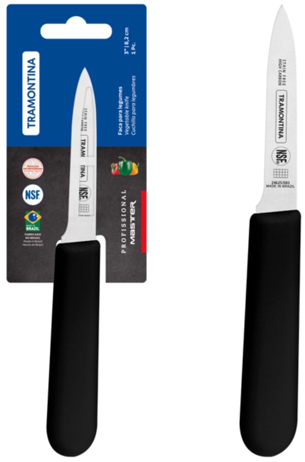 Фото - Нож для овощей Tramontina PROFISSIONAL MASTER Black 76 мм (24625/103)