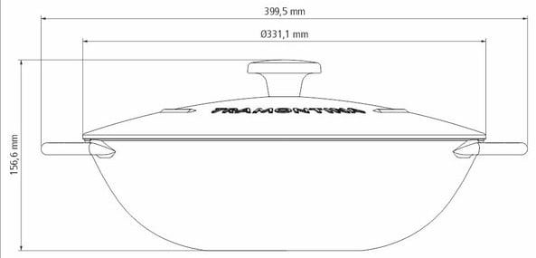 Фото - Сковорода ВОК Tramontina Trento 5 л 32 см (20806/032)