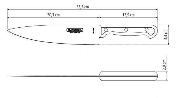 Фото - Нож кухонный Tramontina ULTRACORTE (23861/108)