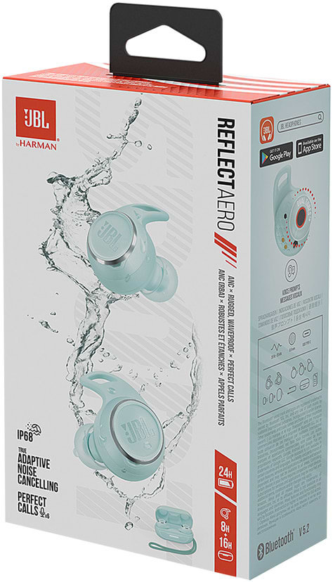 Фото - Наушники вкладыши беспроводные TWS JBL Reflect Aero Mint (JBLREFLECTAEROMINT)