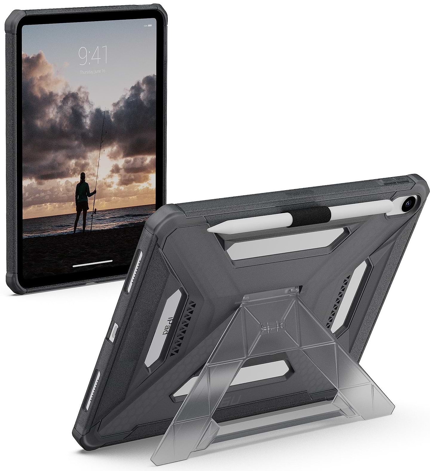 Чехол для планшета UAG for iPad 11" (Gen 11, 2025), Scout+, Ash (124495113131)
