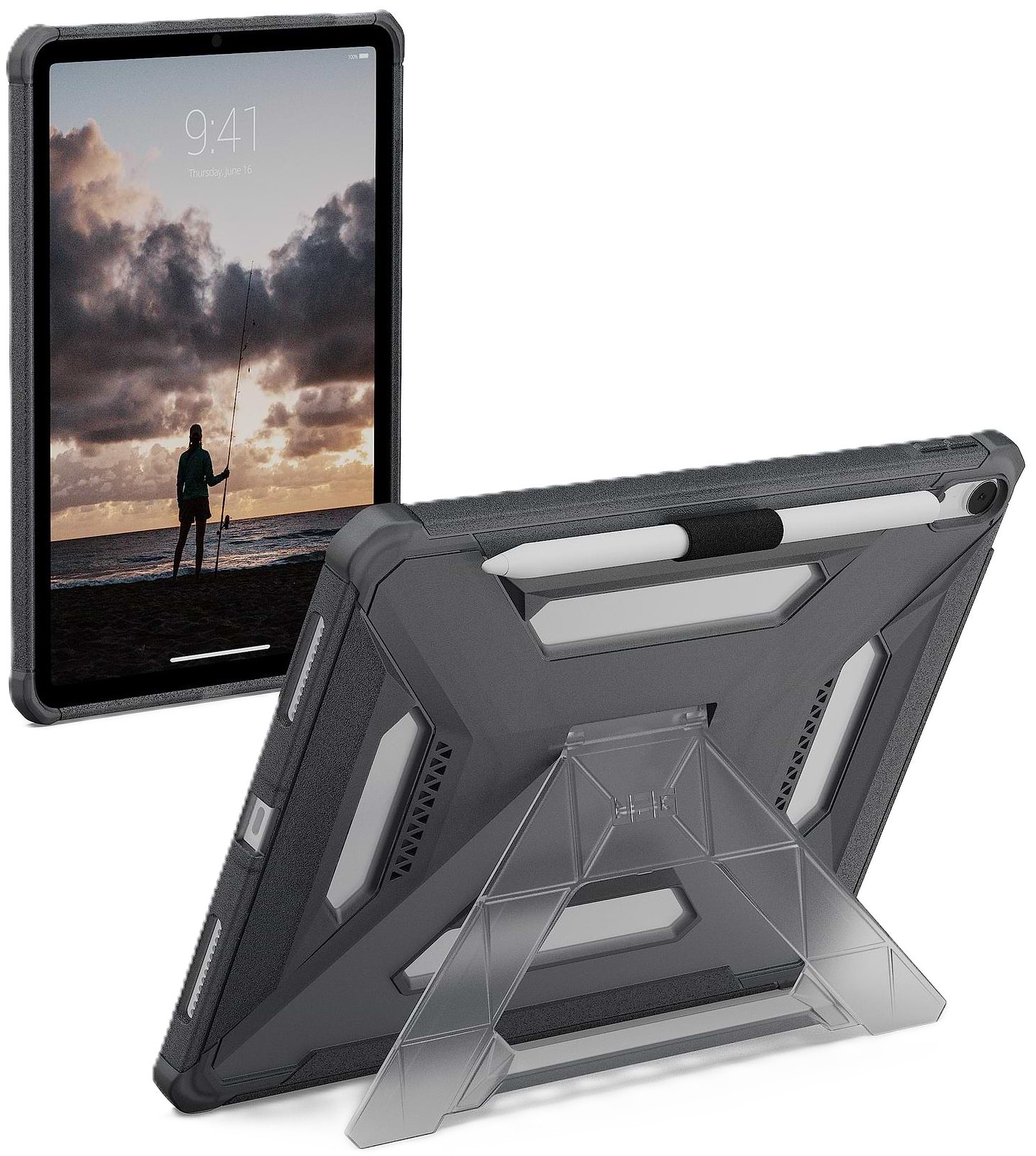 Чехол для планшета UAG for iPad Air 11" (Gen 8, 2026), Scout+, Ash (124493113131)