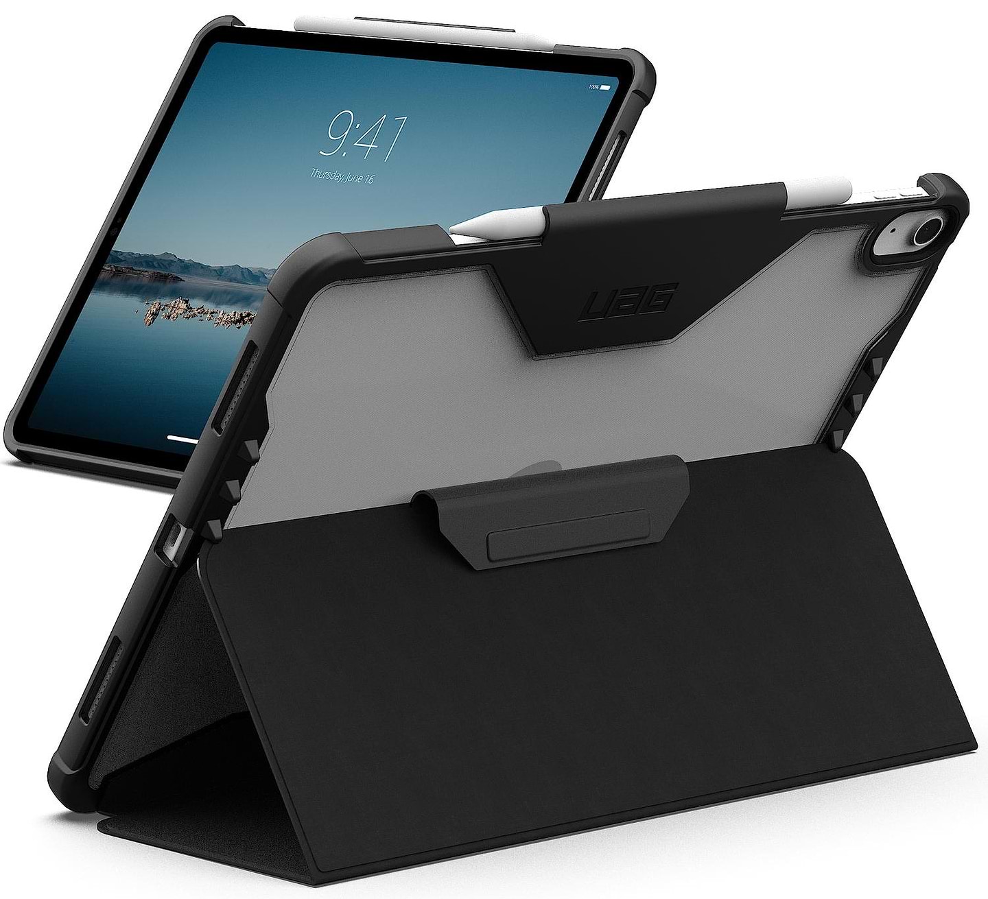 Чехол для планшета UAG for iPad Air 13" (Gen 3, 2026), Plyo LT, Ice/Black (124498114043)