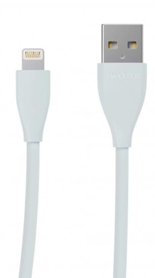 Фото - Кабель Maxxter USB-Lightning 1м Mint-Grey (UB-L-USB-01MG)