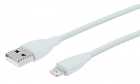Фото - Кабель Maxxter USB-Lightning 1м Mint-Grey (UB-L-USB-01MG)