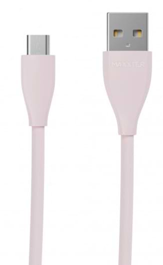 Фото - Кабель Maxxter USB-microUSB 1м Pink (UB-M-USB-01GP)