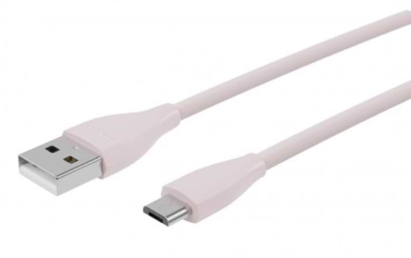 Кабель Maxxter USB-microUSB 1м Pink (UB-M-USB-01GP)