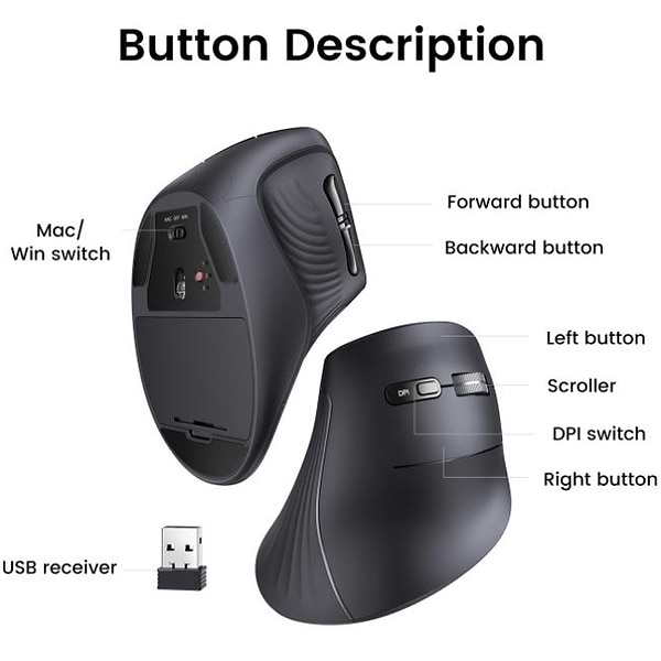 Фото - Миша бездротова UGREEN MU008 (25444)