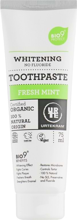 Зубна паста Urtekram Свежая мята 75 мл (83609)