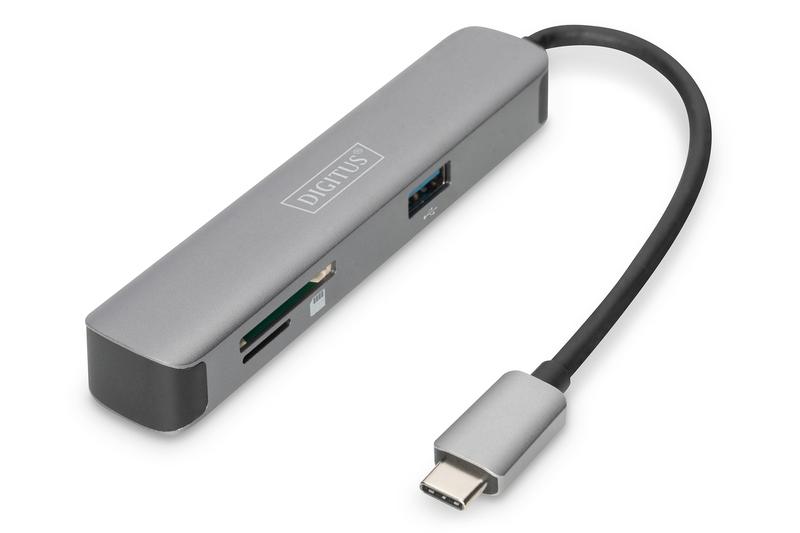 Фото - Хаб USB Digitus USB-C > HDMI/2xUSB-A/SD/MicroSD (DA-70891)