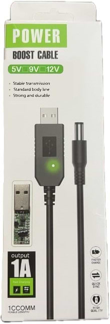 Фото - Кабель USB - DC Power Boost USB - DC 5.5x2.1 9V 1m Black
