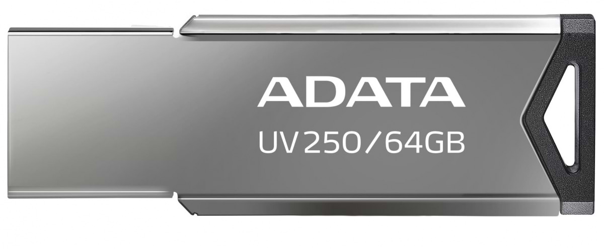 Флеш USB ADATA UV250 64GB USB 2.0 Metal Black (AUV250-64G-RBK)