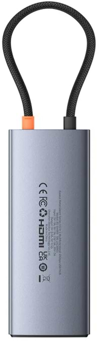 Фото - Хаб USB Baseus Metal Gleam Series II  6-in-1 USB HUB Space Grey (B00061802813-00)