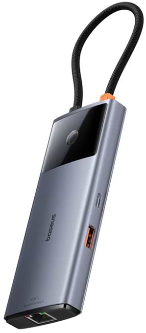 Фото - Хаб USB Baseus Metal Gleam Series II  6-in-1 USB HUB Space Grey (B00061802813-00)
