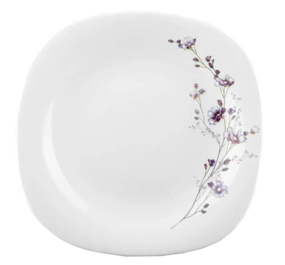 Тарелка десертная Vittora  Фиолетовая ветвь Square 215 мм (V-215Spb)
