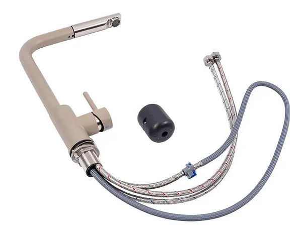 Фото - Смеситель кухонный VALESO Q411B ТИТАН (с выдвижной воронкой)