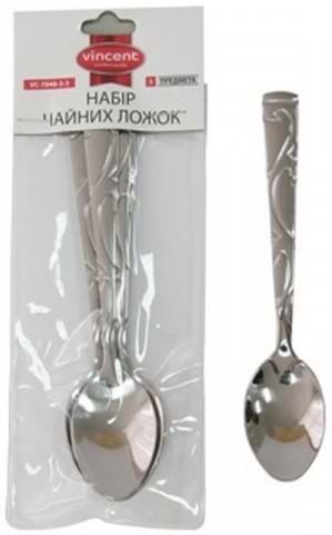 Фото - Набор чайных ложек Vincent 6 шт. (VC-7048-3-6)