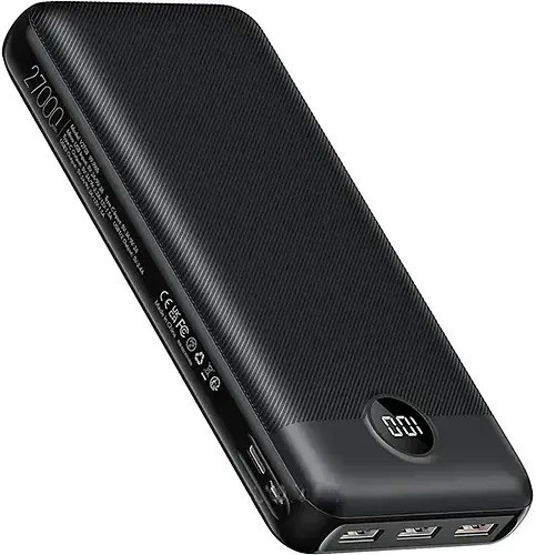 Батарея мобильная Veger V2708 27000mAh 20W Black