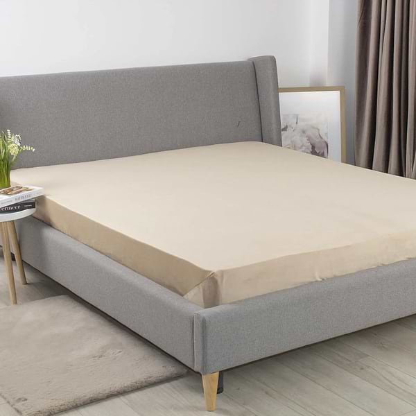 Фото - Простынь двуспальная ТЕП VELOUR 160х200 см Золотой беж (2-04756_35035)