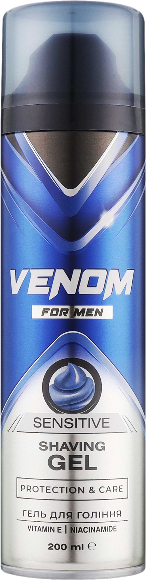 Гель для бритья Venom for men Sensitive 200 мл (8681413012440)