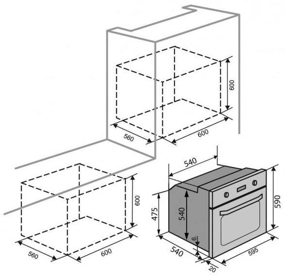 Фото - Духовой шкаф Ventolux BOSTON