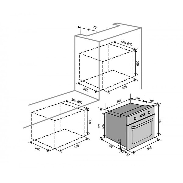Фото - Духовой шкаф Ventolux MANCHESTER