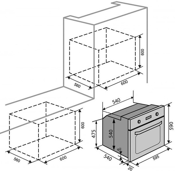 Фото - Духова шафа Ventolux MILANO