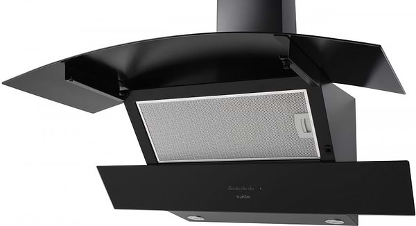 Фото - Уцінка - Витяжка декоративна Ventolux WAVE 90 BK (1000) TRC IT ##