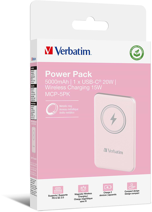 Фото - Батарея мобільна Verbatim Charge 'n' Go 5K mAh (MCP-5PK)