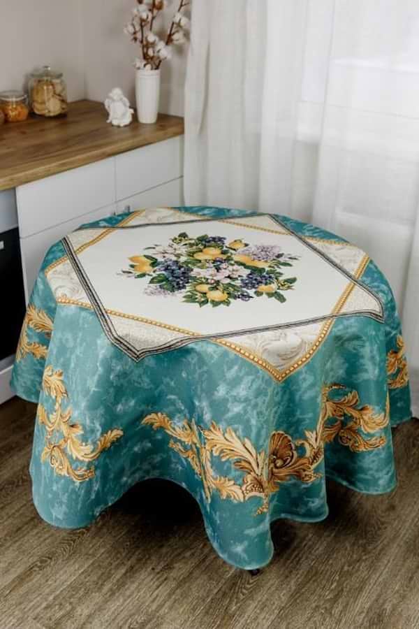 Фото - Скатерть круглая Прованс Verna D90 см (032743)