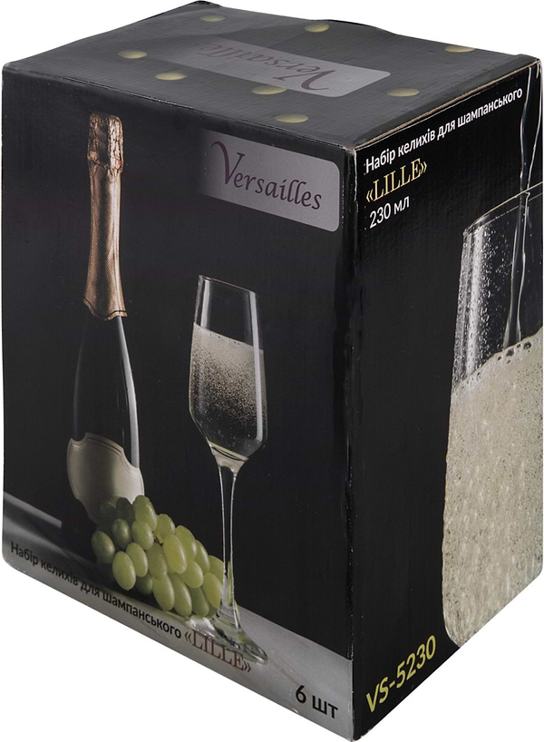 Фото - Набір келихів Versailles 230 мл 6 шт. (VS-5230)