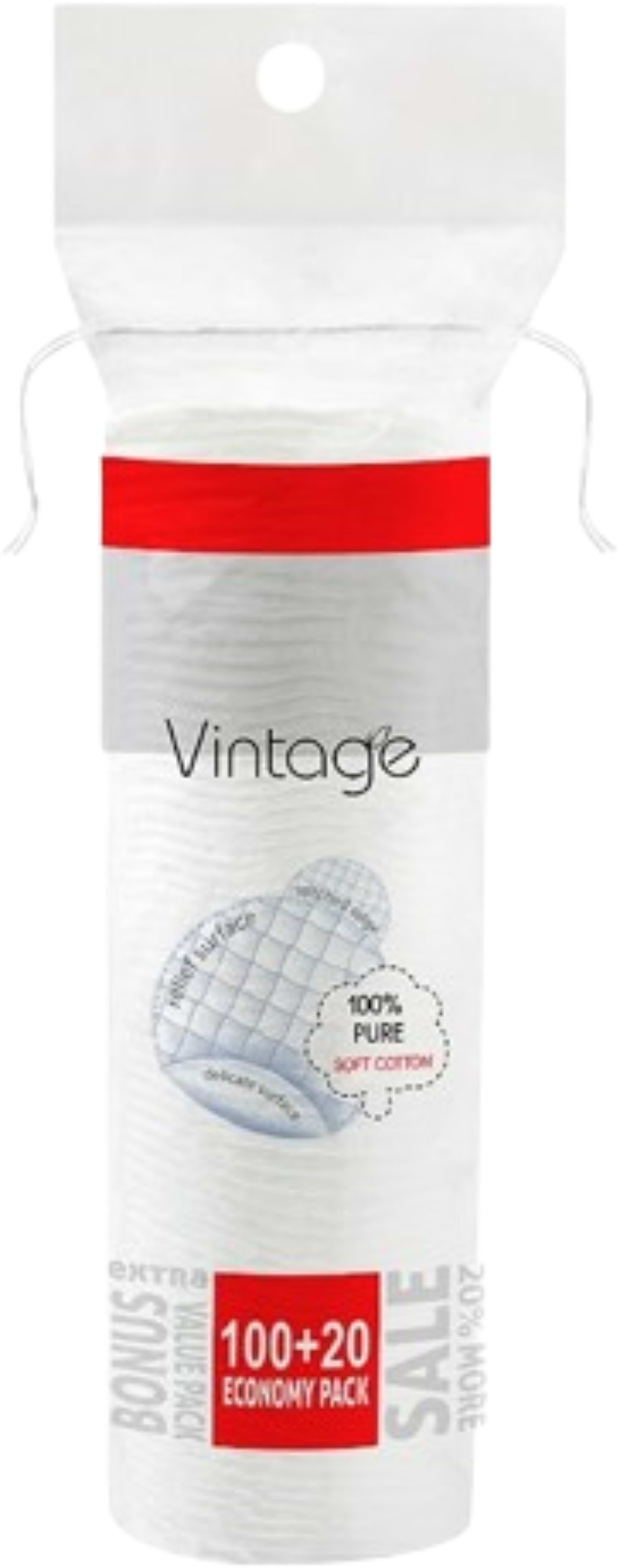 Купити Ватні диски Vintage 100+20 шт. (4820164151556) - Фото 1 Ватні диски Vintage 100+20 шт. (4820164151556) - Фото 1