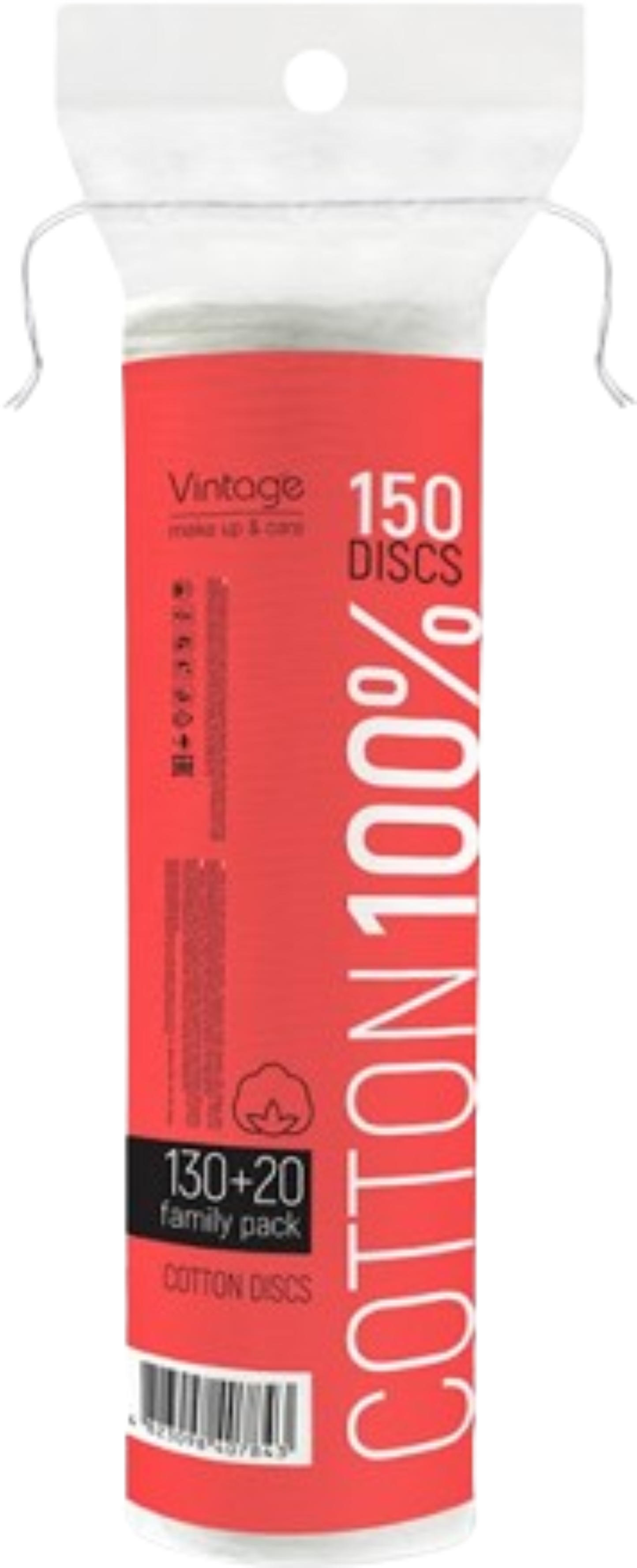 Ватные диски Vintage 130+20 шт. (4823098407843) - Фото 1