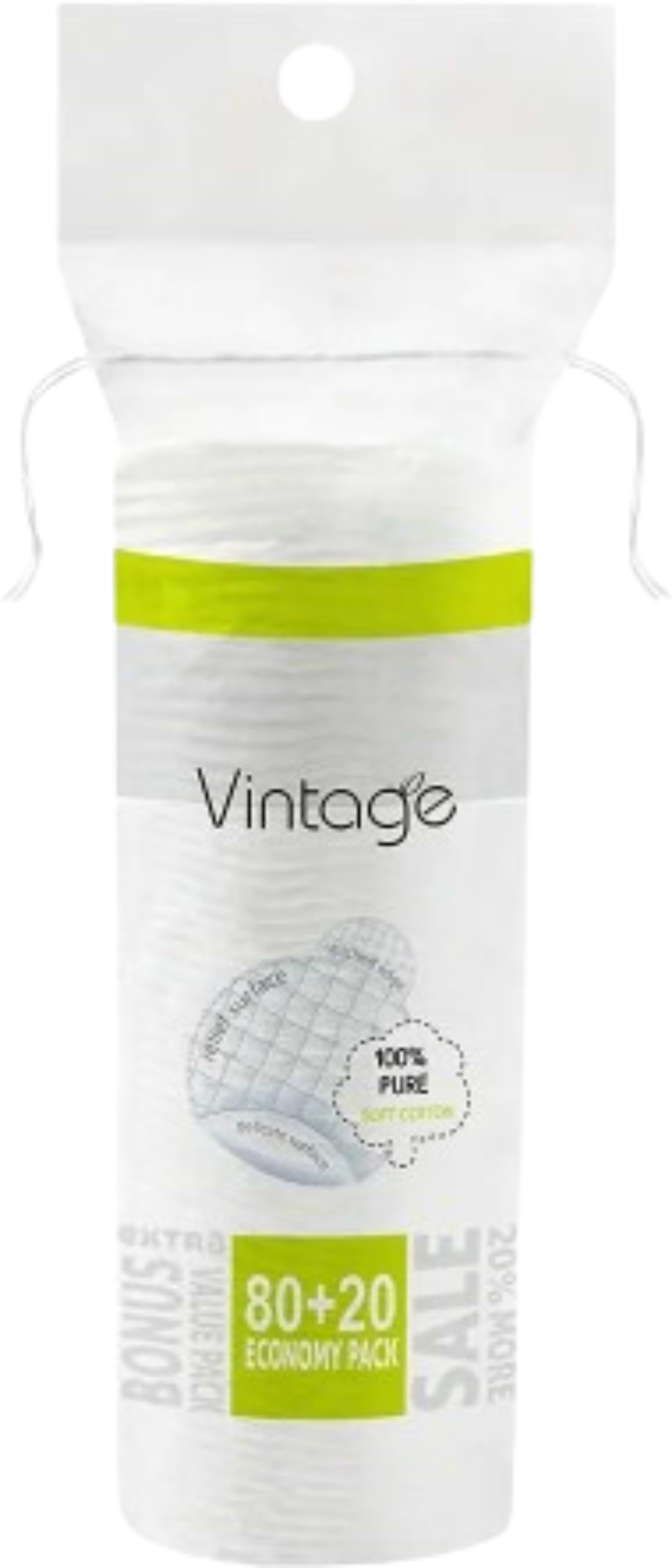 Ватні диски Vintage 80+20 шт. (4820164151549) - Фото 1