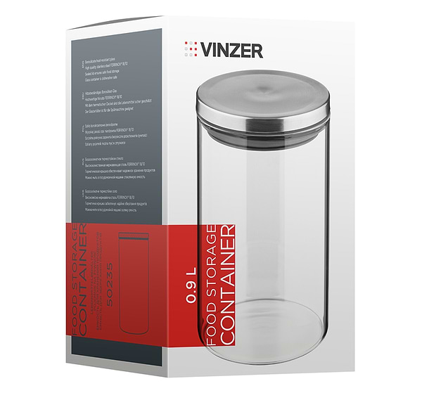 Фото - Ємність для сипучих Vinzer 0.9 л (50235)
