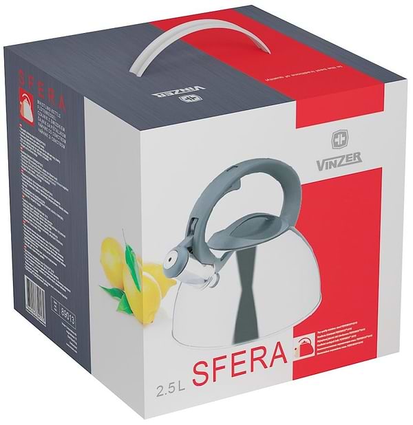 Фото - Уценка - Чайник металлический Vinzer 50013 Sfera 2,5 л