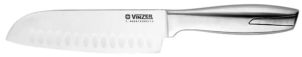 Фото - Ніж сантоку Vinzer 50315 17.8 см