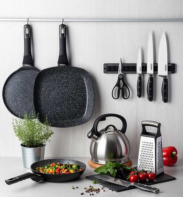 Фото - Сковорода для блинов Vinzer Marmo Induction Line Crepe pan 24 см (50416)